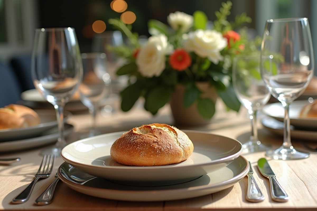 assiette élégante